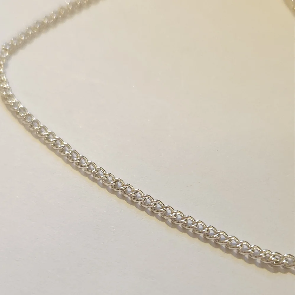 Dainty Silver Tone Chain Link Bracelet Adjustable 7